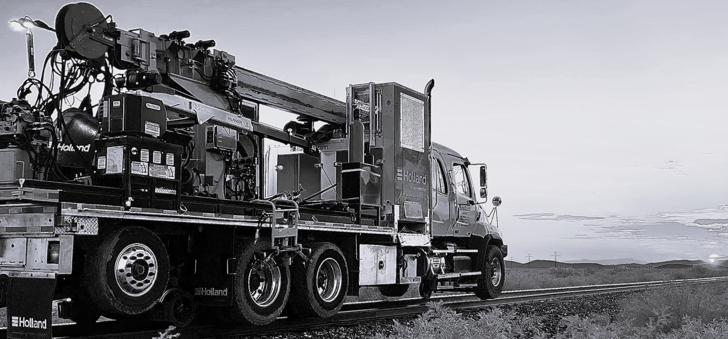 Rail welding truck &mdash; ISO view